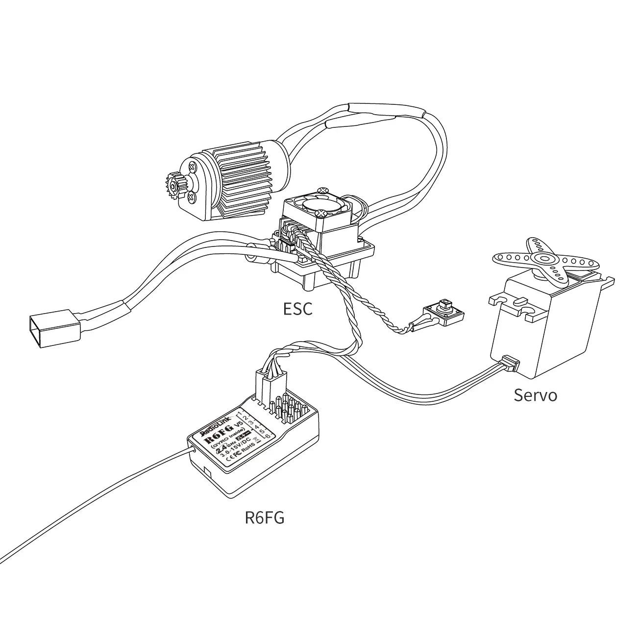 Radiolink R6FG 6 Channel 2.4G Receiver