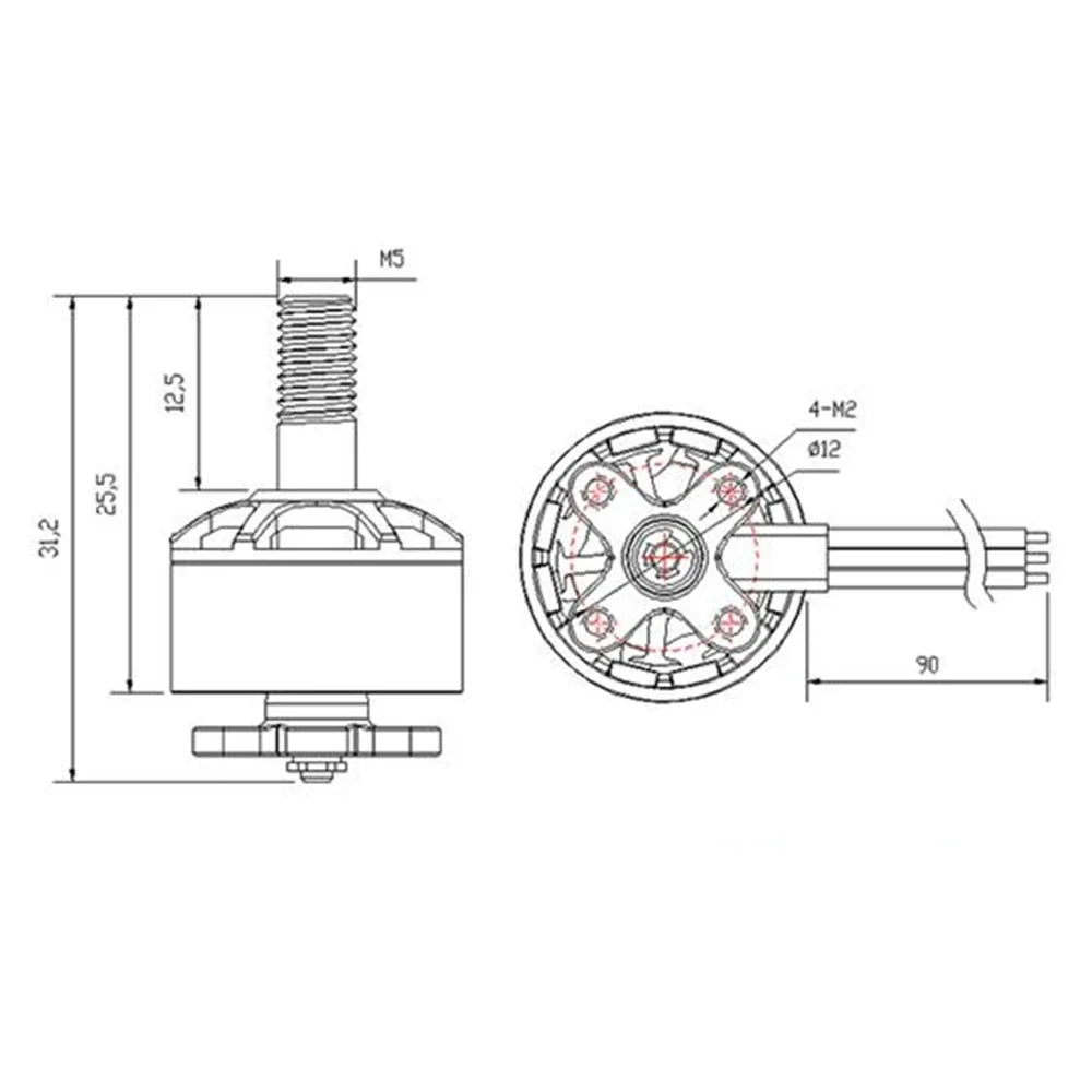 EMAX ECO1407 Brushless Motor