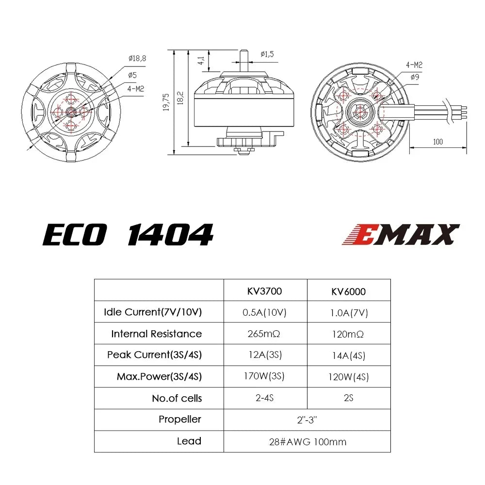 EMAX ECO1404 Brushless Motor