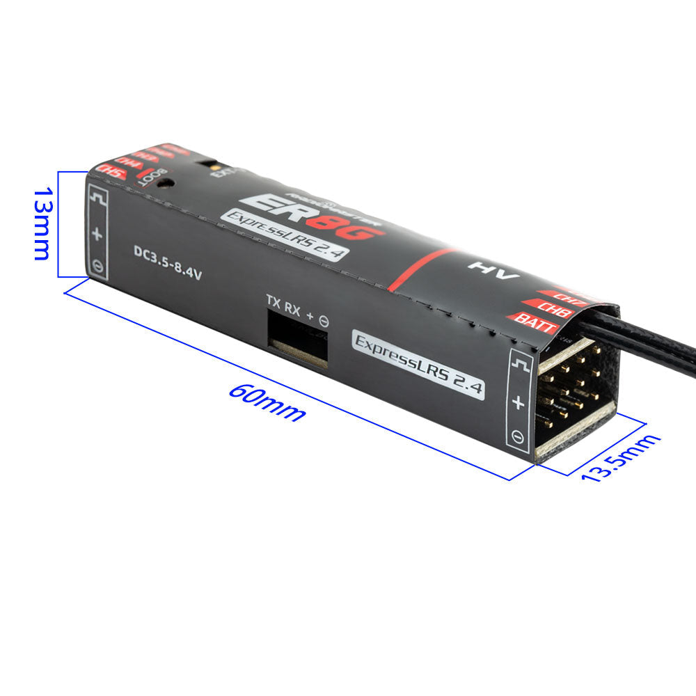 RadioMaster ER8G & ER8GV 2.4GHz ELRS PWM Receiver