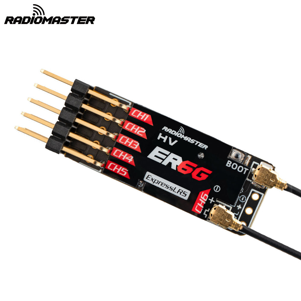 RadioMaster ER6G & ER6GV 2.4GHz ELRS PWM Receiver