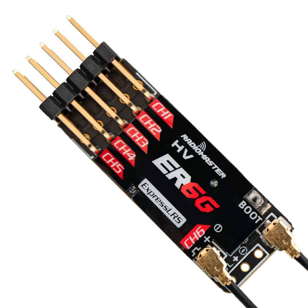 RadioMaster ER6G & ER6GV 2.4GHz ELRS PWM Receiver