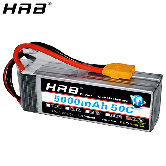 HRB 22.2V 6S 5000mah 50C/ 5200mah 50C Lipo Battery