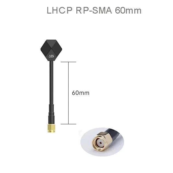 Antenne iFlight Albatross V2 SMA 5.8GHz 2.4dBi LHCP RP SMA / RHCP SMA 60MM/100MM/150MM