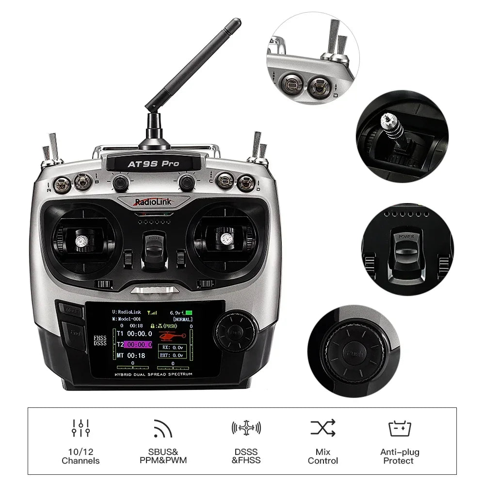 Radiolink AT9S Pro 12 Kanäle 2.4G RC Sender