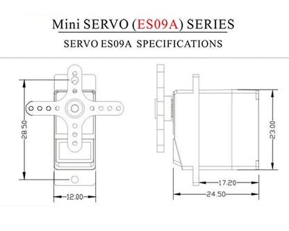 EMAX ES09A / ES09D Servo (Dual-Bearing) Specific Swash servo