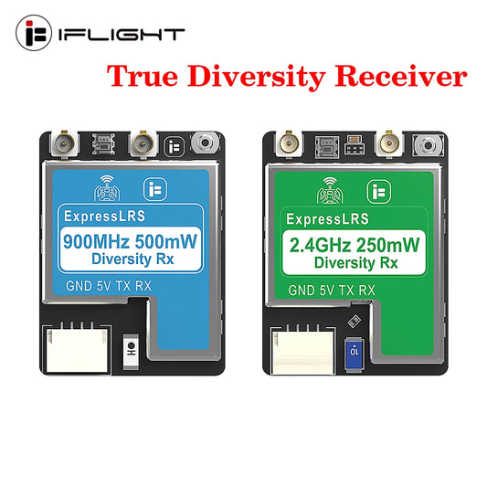 IFlight ExpressLRS ELRS 2.4G/ 868MHz /900MHz True Dual-Antenna Diversity Receiver