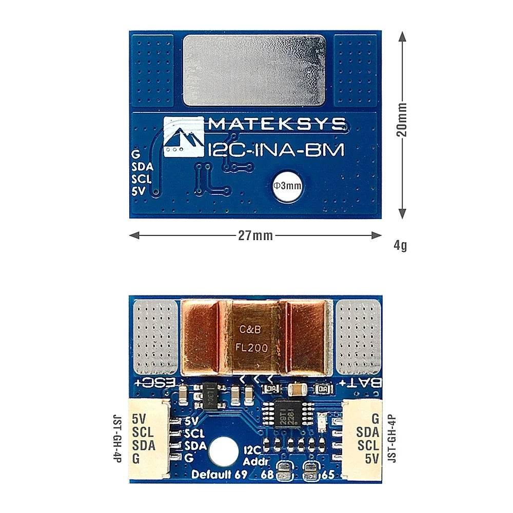 MATEK MATEKSYS ULTRA-PRECISE I2C POWER MONITOR,I2C-INA-BM