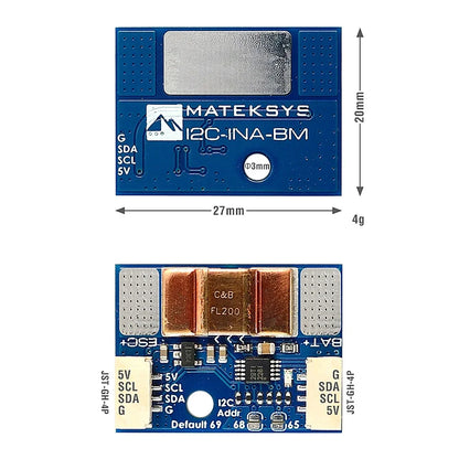 MATEK MATEKSYS ULTRA-PRECISE I2C POWER MONITOR,I2C-INA-BM