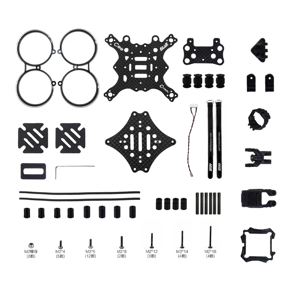 Axisflying Cineon C20 V2 2 Inch Indoor Cinewhoop Cinematic Shooting Frame Kit
