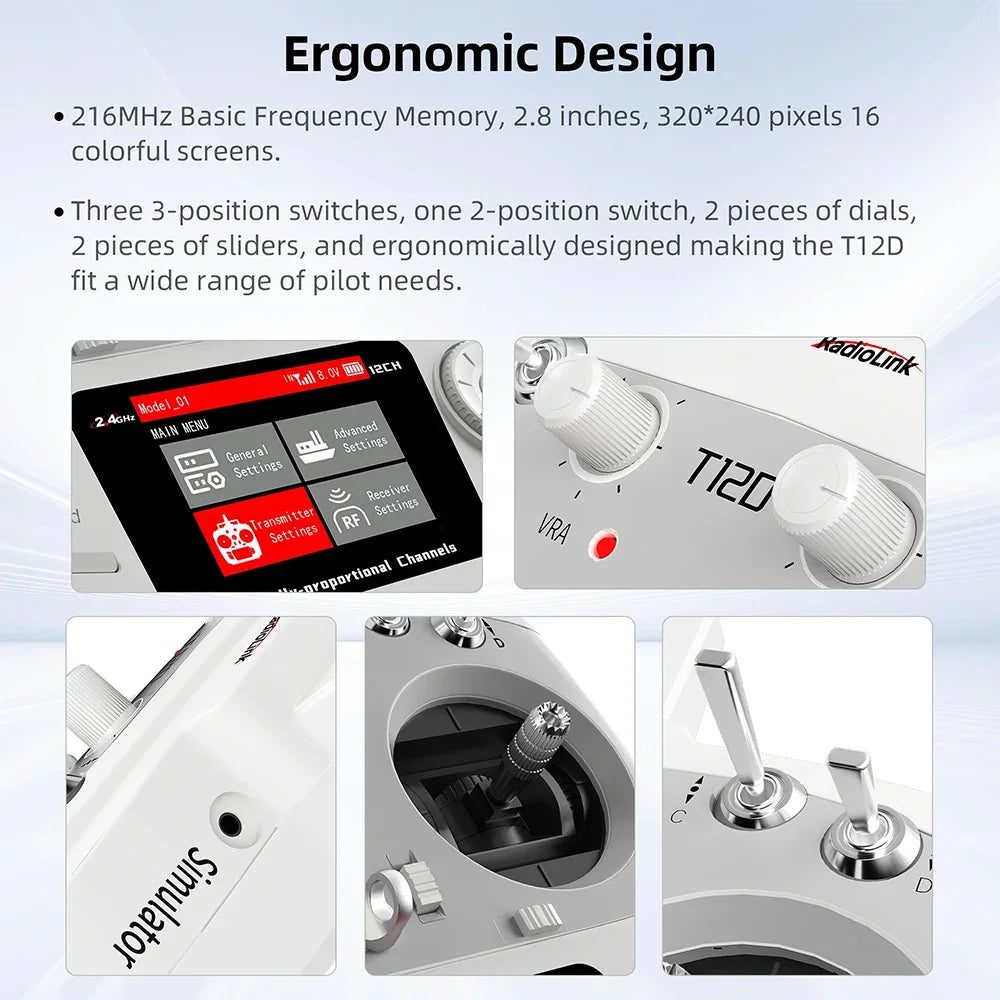 Radiolink T12D ELRS 12 Channels Transmitter