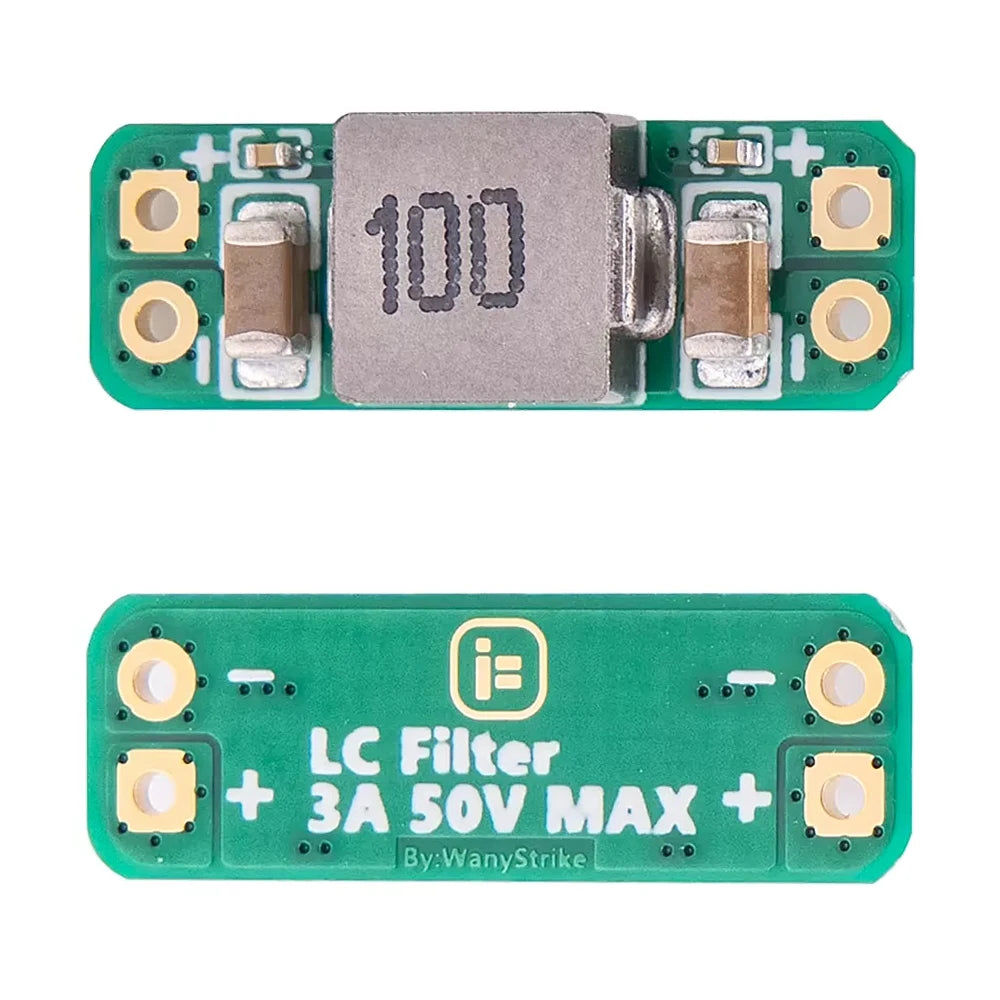 iFlight LC-Filermodul 3A säubert verrauschten Gleichstrom, um Streifen in drahtlosen Videobildern für RC FPV Drohnen zu vermeiden