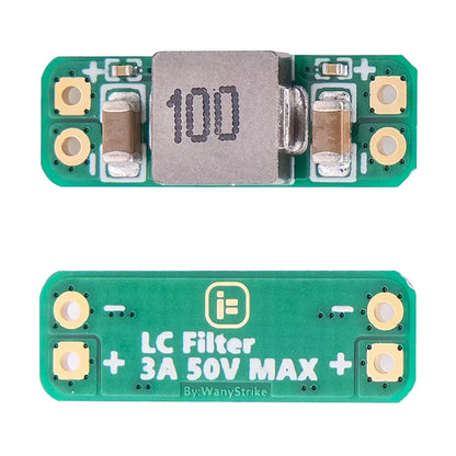 iFlight LC-Filermodul 3A säubert verrauschten Gleichstrom, um Streifen in drahtlosen Videobildern für RC FPV Drohnen zu vermeiden
