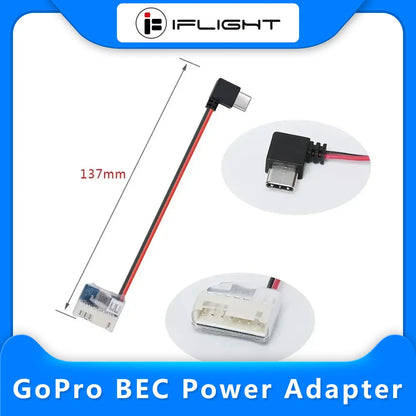 iFlight GoPro BEC Netzteil Typ C auf 5V Balance Stecker Stromkabel Ladekabel
