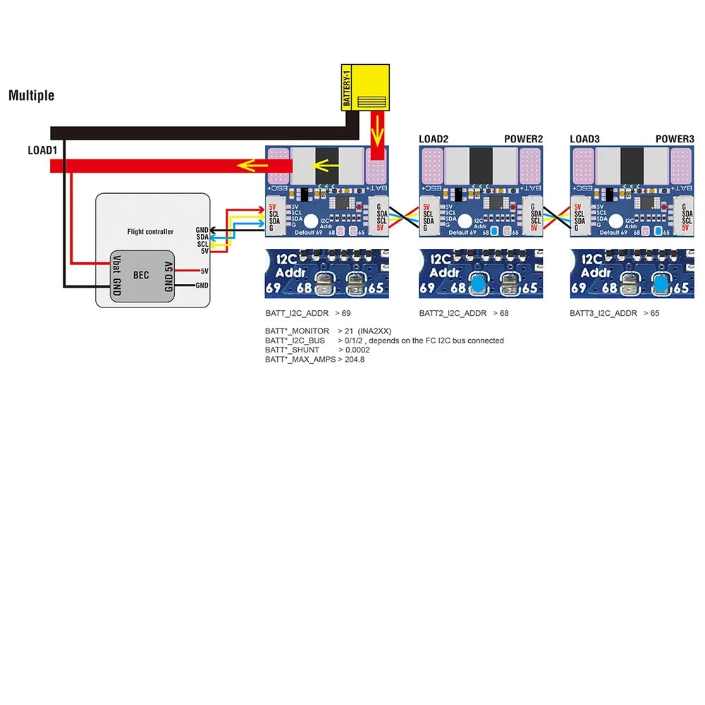 MATEK MATEKSYS ULTRA-PRECISE I2C POWER MONITOR,I2C-INA-BM
