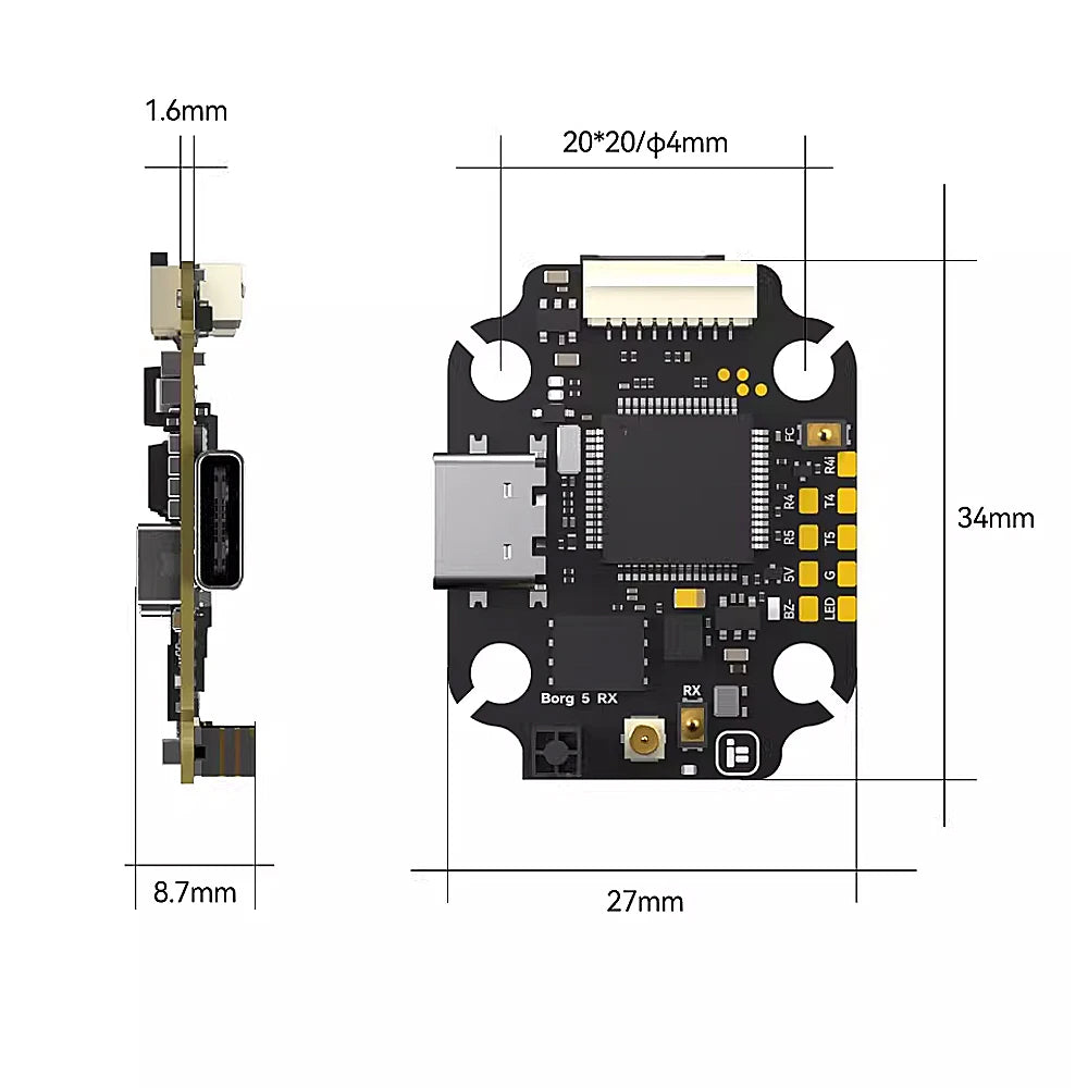 Stack Borg 5S RX iFlight