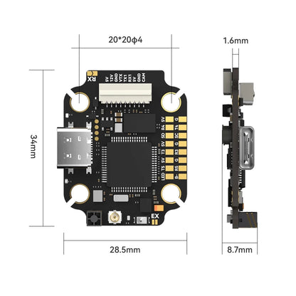 IFlight Borg Mini F7 Stack (60R 4-IN-1 ESC) - w/Rx