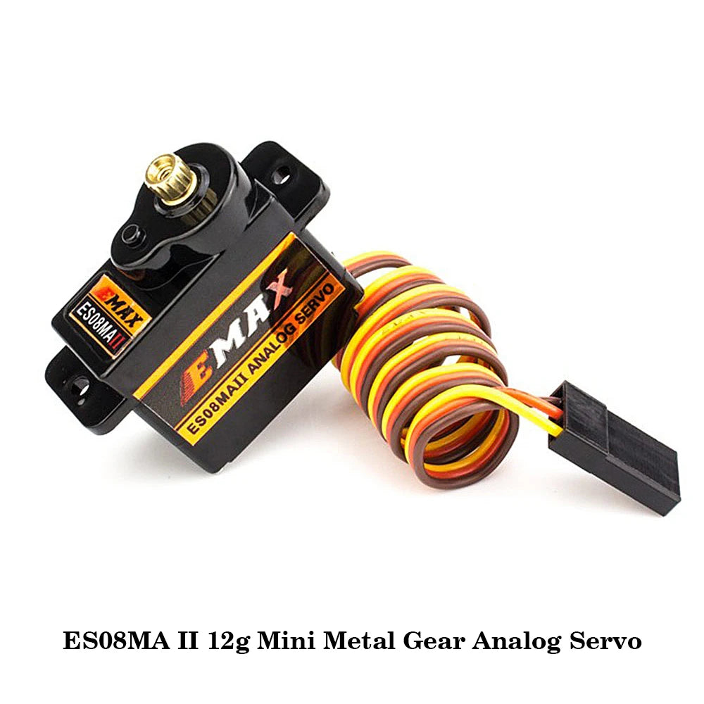 EMAX ES08MA II 12g Mini Metal Gear Analog Servo / ES08MD II 13g Mini Metal Digital Servo