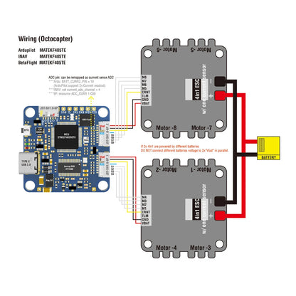 MATEKSYS F405-HDTE Flight Controller