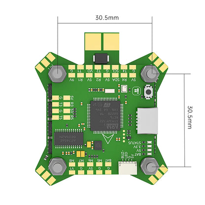 IFlight BLITZ F722 F7 Stack (E55S 4in1 2-6S ESC/ 1.6W VTX)