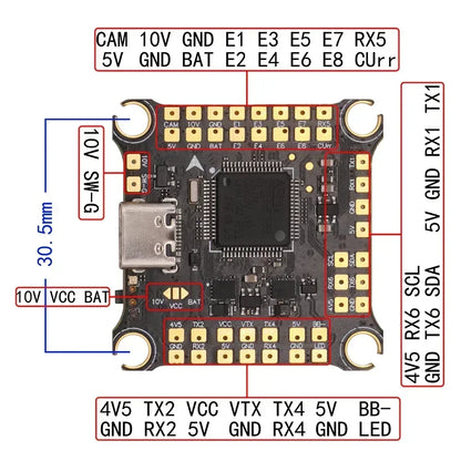 HAKRC F722 V2 F7 Stack W/ 45A /50A /60A /65A 4in1 ESC