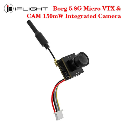 IFlight Borg 5.8G Micro VTX & CAM 150mW Integriertes Kamera-Übertragungssystem IPEX