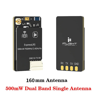 iFlight ELRS 100mW/ 500mW Dual-Band True Diversity Empfänger Unterstützt 2.4GHz/ 868/ 900MHz Kompatibel GemX, Gemini
