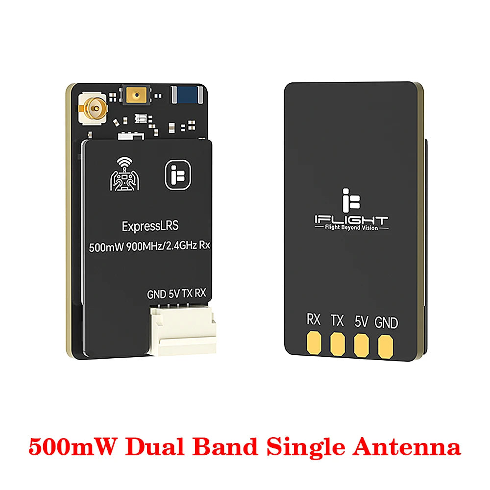 iFlight ELRS 100mW/ 500mW Dual-Band True Diversity Empfänger Unterstützt 2.4GHz/ 868/ 900MHz Kompatibel GemX, Gemini