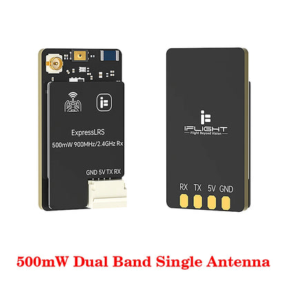 iFlight ELRS 100mW/ 500mW Dual-Band True Diversity Empfänger Unterstützt 2.4GHz/ 868/ 900MHz Kompatibel GemX, Gemini