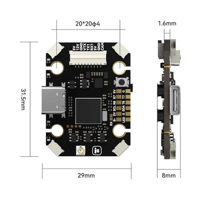 IFlight Borg Mini H7 W/RX Stack (60RS 4-IN-1 BL32 ESC)