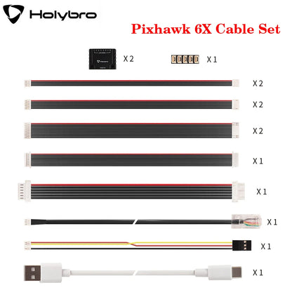 Holybro Pixhawk 6X Autopilot Flight Controller Replacement Cable Set