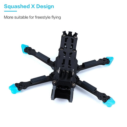 Axisflying MANTA Squashed-X 3.6inch Carbon Fiber Frame Kit