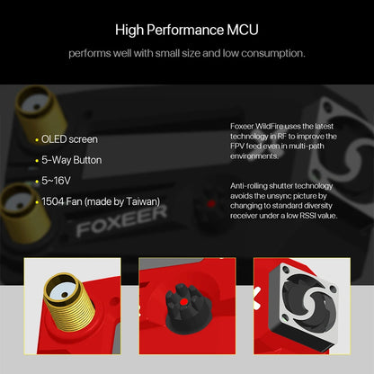 FOXEER Wildfire 5.8GHz 72CH Dual Receiver