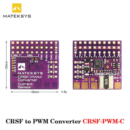 MATEKSYS CRSF TO PWM CONVERTER CRSF-PWM-B CRSF-PWM-6 CRSF-PWM-V10 CRSF-PWM-C