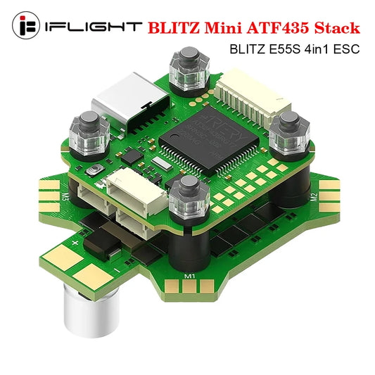 IFlight BLITZ Mini ATF435 Stack (BLITZ Mini E55S 4-IN-1 2-6S ESC/ 5.8GHz 600mW Adjustable VTX)
