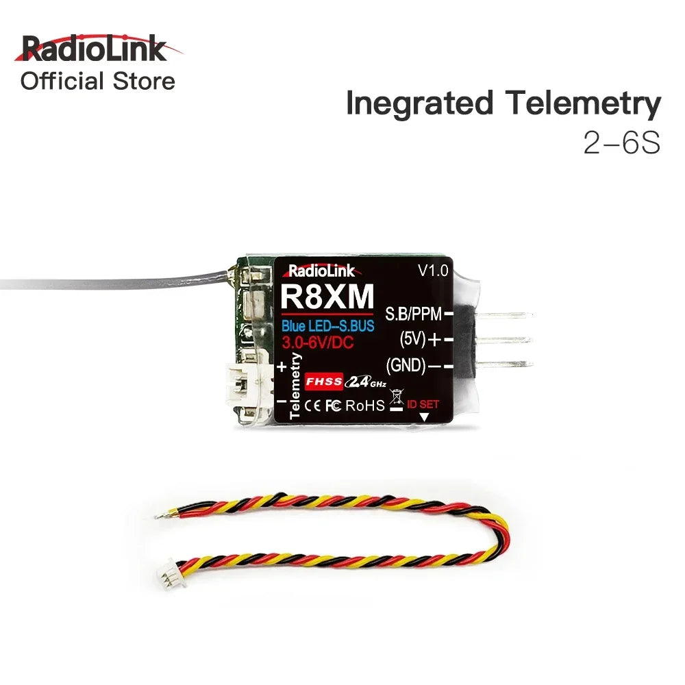 Radiolink R12DSM/ R12DS/ R9DS/ R8FM/ R8EF/ R8SM/R8XM/ R8FG/R8FGH/R7FG/R6DS/R6DSM/R6F/R6FG/R4FGM Empfänger