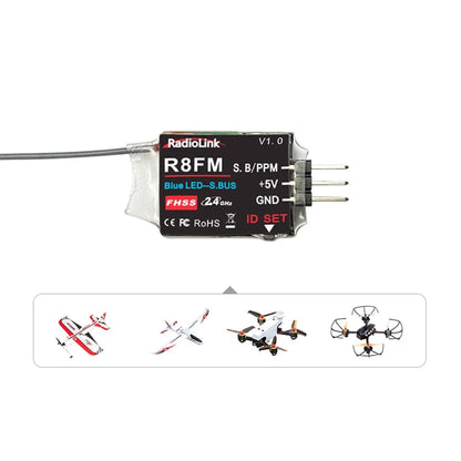 Radiolink R8FM 8-Kanal Mini 2,4GHz Empfänger