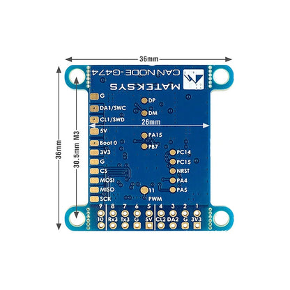 MATEK MATEKSYS AP_PERIPH CAN NODE CAN-G474