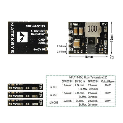 MATEKSYS MBEC12S MICRO BEC 6-60V