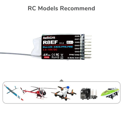 Radiolink R8EF 8-Kanal 2,4-GHz-Empfänger