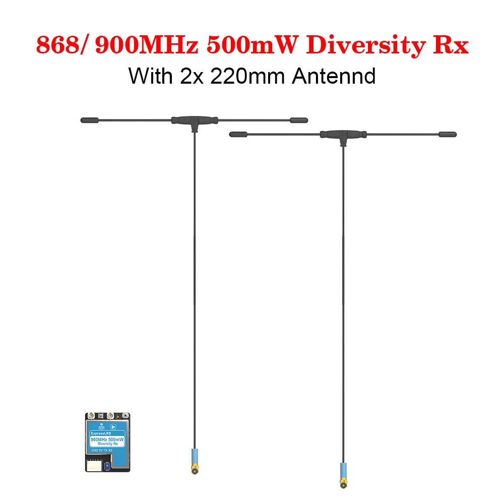 IFlight ExpressLRS ELRS 2.4G/ 868MHz /900MHz True Dual-Antenna Diversity Receiver