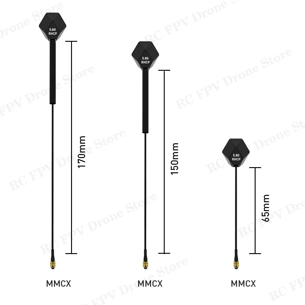 IFlight Albatross V2 5.8GHz 2.4dBi Antenna 90° MMCX LHCP RHCP 65MM /150MM /170MM