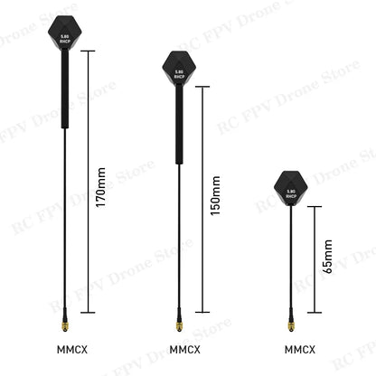 IFlight Albatross V2 5.8GHz 2.4dBi Antenna 90° MMCX LHCP RHCP 65MM /150MM /170MM