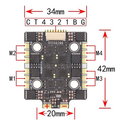 HAKRC Mini 60A /65A BLHeli 32 4in1 Brushless ESC