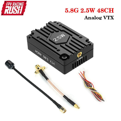 RUSHFPV 5.8G 2.5W 48CH Analog VTX CNC Enclosure