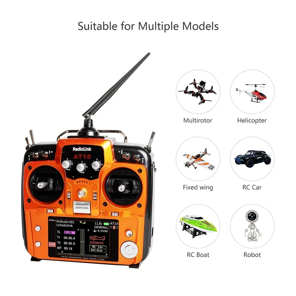 Radiolink AT10II 2.4Ghz 12 Channel RC Transmitter