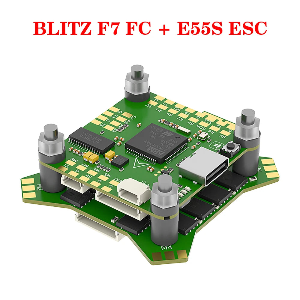 IFlight BLITZ F722 F7 Stack (E55S 4in1 2-6S ESC/ 1.6W VTX)