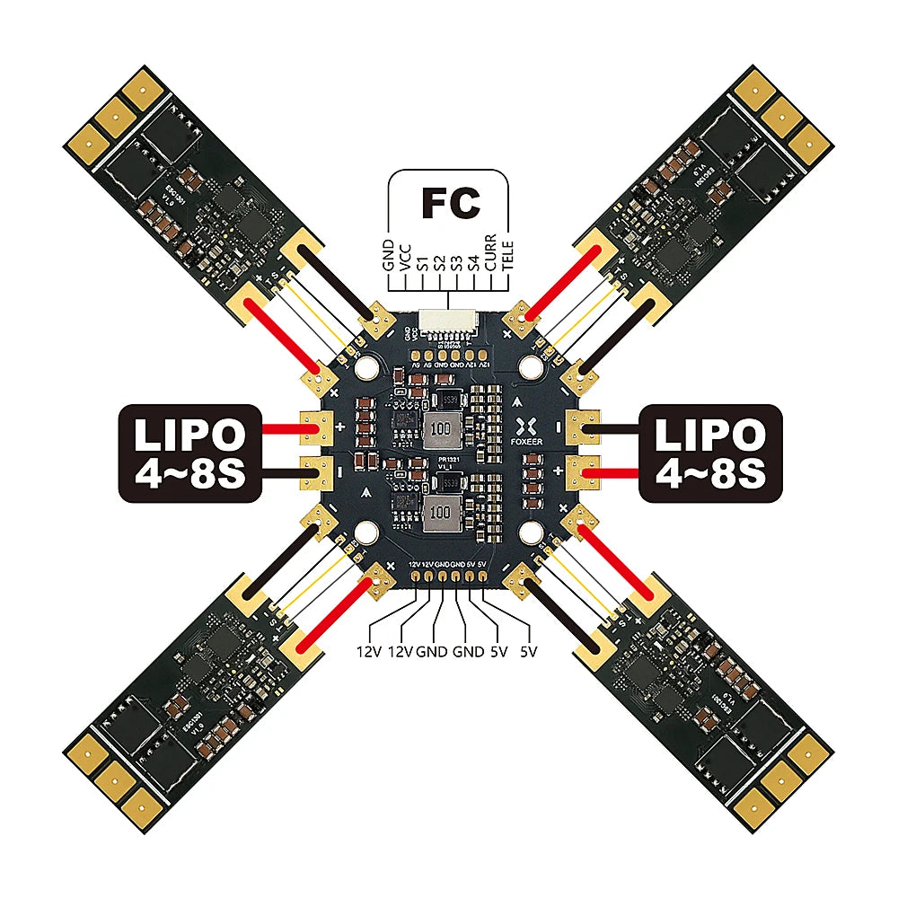 FOXEER PDB400 8S 400A PDB