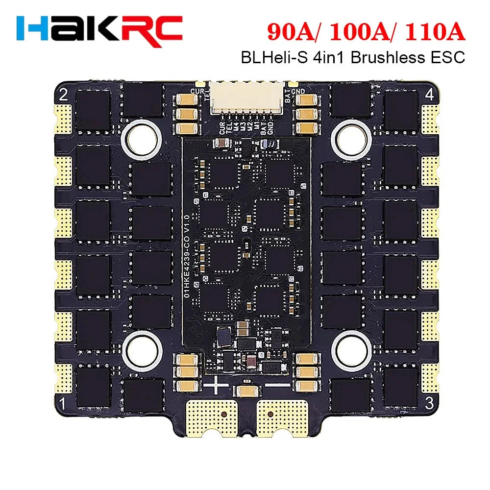 HAKRC 90A/ 100A/ 110A BLHeli-S 4in1 Brushless ESC