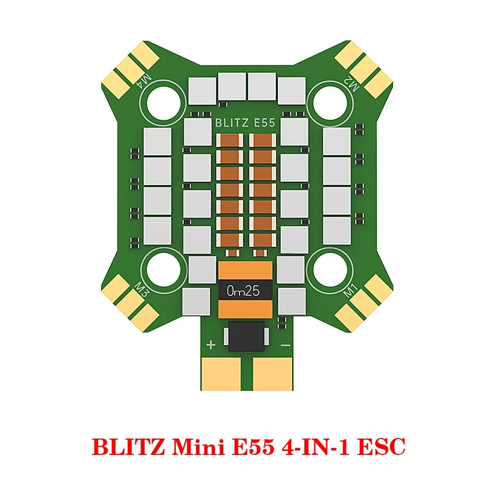 IFlight BLITZ Mini F7 Stack (BLITZ E55 4in1 ESC 2-6S/ BLITZ Force 5.8GHz 600mW Adjustable VTX)